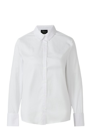 Košulja od popelina s metalnim manšetnim gumbima