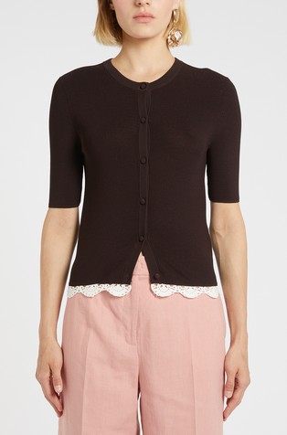 Kardigan s heklanim detaljem