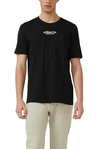 Cotton T-shirt with logo print