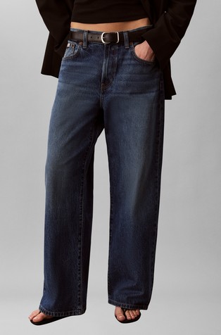 Jeans hlače sa širokim nogavicama