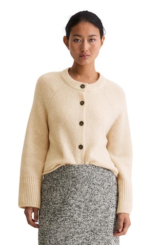 Cardigan loose in virgin wool blend
