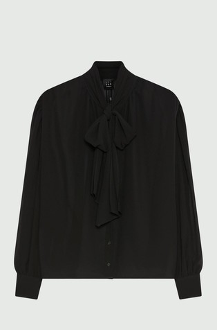 Art. 365 bluza s mašnom od prozirnog žoržeta