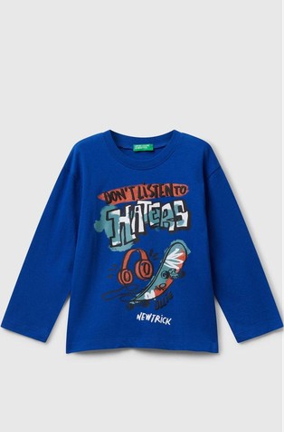 Pamučna majica dugih rukava s otiskom