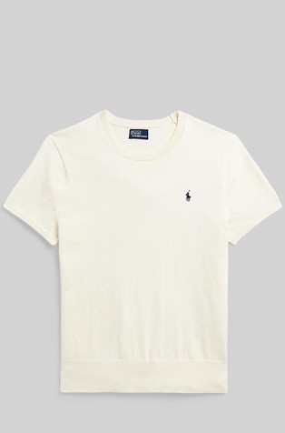 Pletena majica kratkih rukava od mješavine pamuka