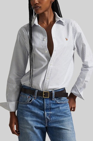 Classic fit prugasta oxford košulja