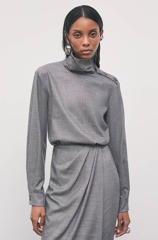 Melirana bluza s gumbima