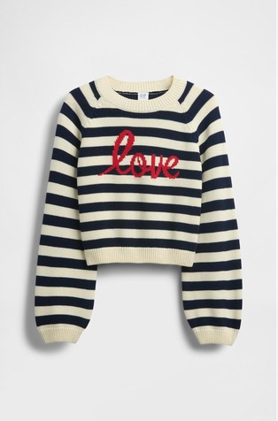 Pleten pulover s uzorkom za djevojčice