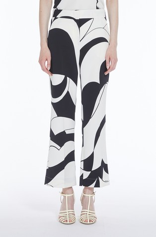 Art. 365 hlače s uzorkom od krep tkanine