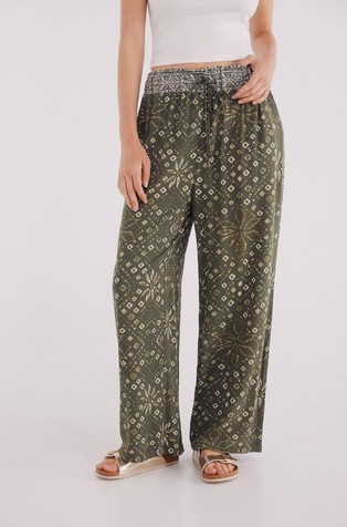 Viskozne palazzo hlače s uzorkom