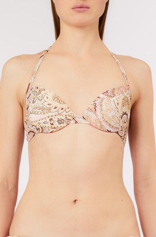 Push-up gornji dio kupaćeg kostima s uzorkom