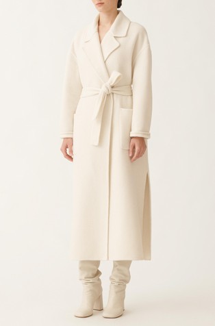 Kaput od mješavine vune i kašmira s trakom za vezanje