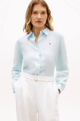 Relaxed fit lanena košulja