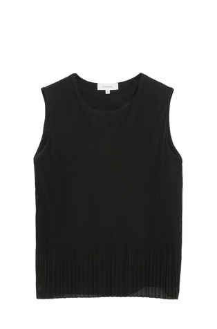 Plissé Tulle Top
