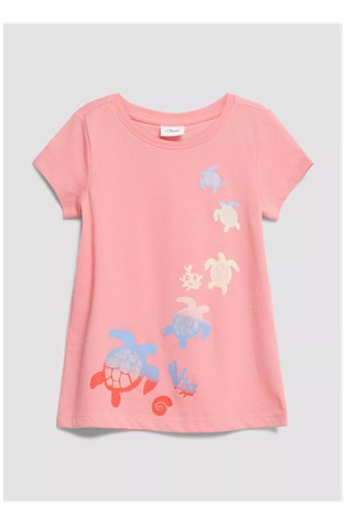T-shirt with glitter print