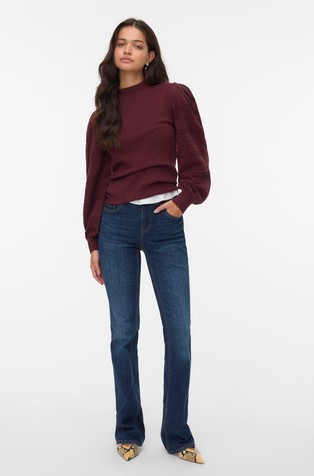 VMNEWLIMONE Pullover with openwork sleeves