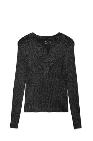 VMROMA ribbed pullover with lurex