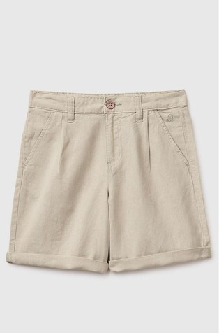 Linen blend shorts