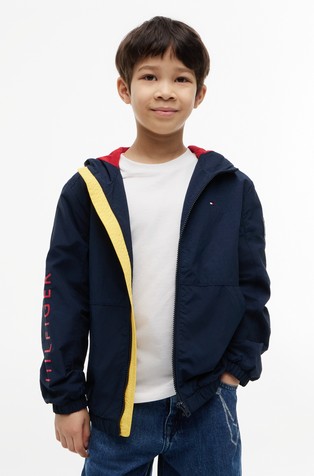 Windbreaker Water repellent Graphic Hooded Jacket