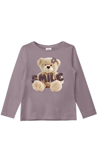Majica dugih rukava s printom medvjedića