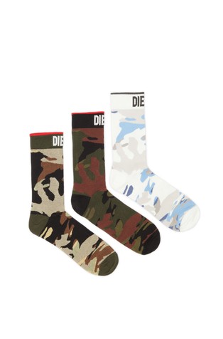Paket 3 para čarapa s kamuflažnim uzorkom