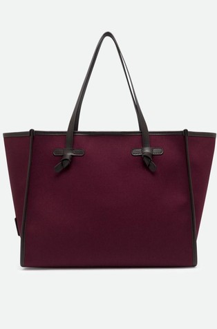 Marcella Original canvas tote with leather trims