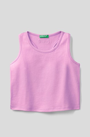 Cropped majica bez rukava od organskog pamuka