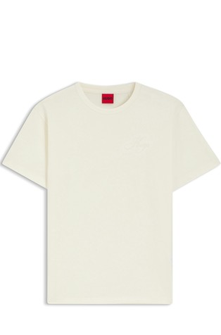Cotton-jersey T-shirt with embroidered logo