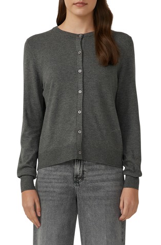 Fine knit cardigan made from viscose blend