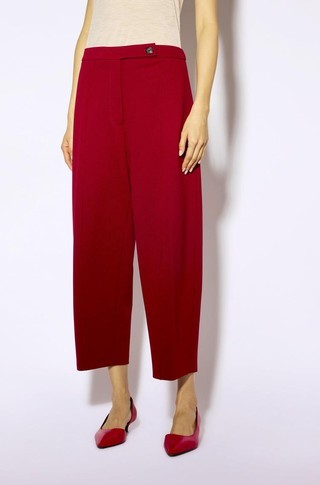 Cropped punto milano trousers