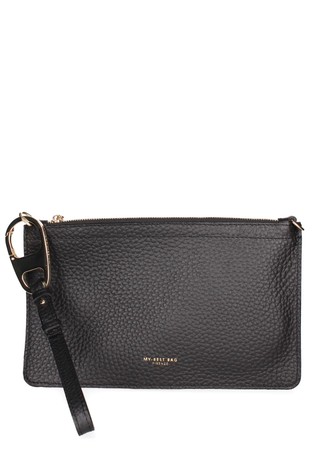 Small shoulder bag in leather