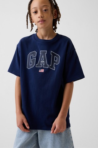 Gap logo relaxed fit majica kratkih rukava za dječake