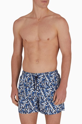 Kupaće hlače s uzorkom logo slova