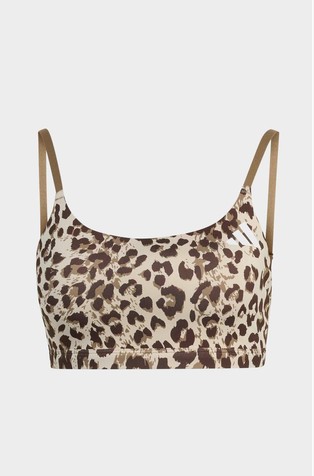 Optime Essentials Light Support sportski top s leopard uzorkom