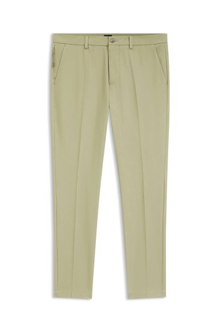 Slim-fit trousers in cotton-blend twill