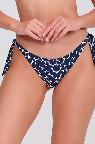 Patterned bikini bottom