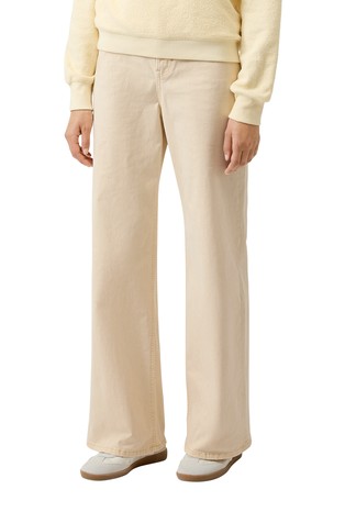 High rise jeans with wide leg