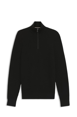 Pleten pamučni pulover s djelomičnim kopčanjem