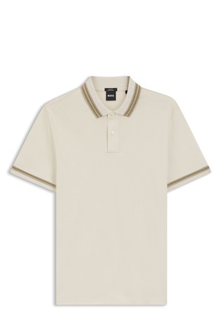 Slim fit polo majica od merceriziranog pamuka