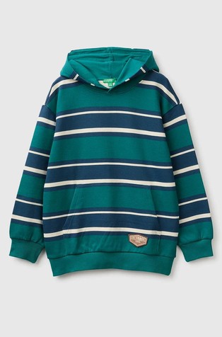 Loose striped hoodie