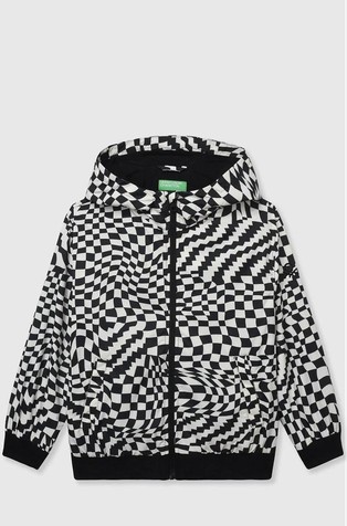 Jakna s kapuljačom i uzorkom