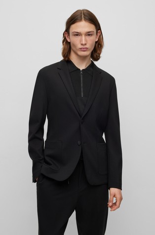 Extra slim fit sako od rastezljivog jerseya