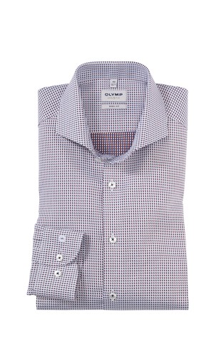 Level Five body fit košulja s mikrouzorkom