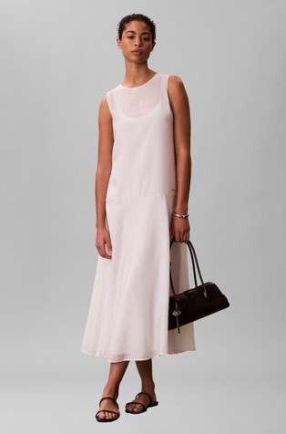 Voile A-line Maxi Dress