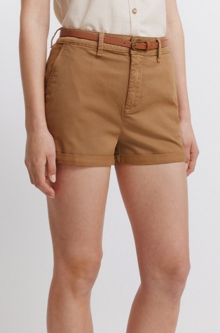 Stretch cotton chino shorts
