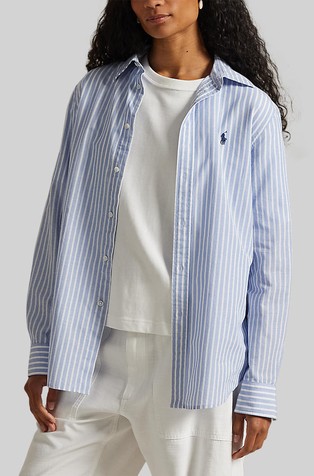 Classic fit Striped Cotton-linen Shirt