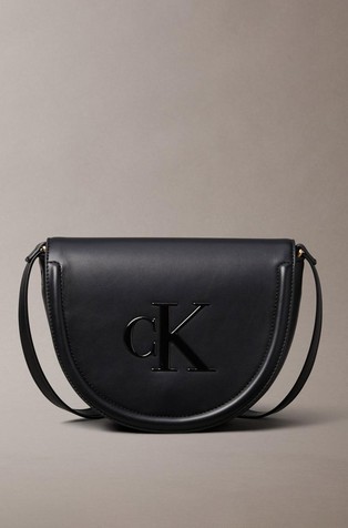 Monogram logo torbica za nošenje preko ramena od umjetne kože