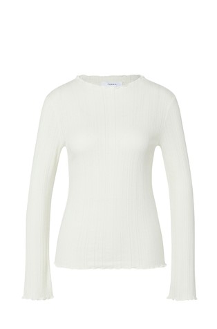 Ajours jersey long sleeve shirt