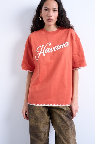 TSMIA oversized fit T-shirt with lettering