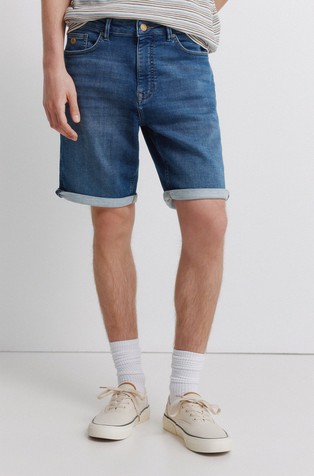Slim fit kratke hlače od mekanog denima