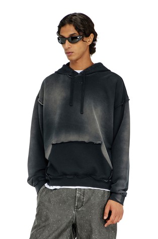 Faded cotton hoodie